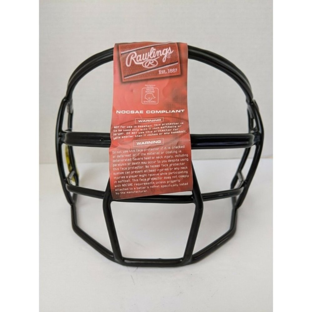 Rawlings Softball Helmet Face Guard Nocsae Compliant Softball Only Use NEW